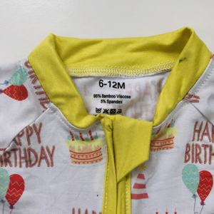 Bambine Senape Boutique di Biancheria di Cotone Della Tuta Del Bambino Del Pagliaccetto - Product Image 2