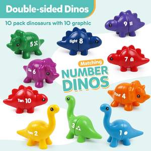 Juguetes Educativos de Dinosaurios BJQ OEM, Alfabeto y Números, Juego de Clasificación y Emparejamiento de Colores Montessori para Niños - Product Image 2