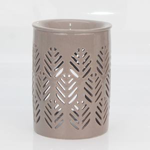 Brûleur d'Huiles Essentielles en Céramique Blanche, Creux, Motif Floral, Chauffe-Cire Fondue, Diffuseur d'Arômes en Porcelaine pour Décoration Intérieure et <span class=keywords><strong>Spa</strong></span> - Product Image 3