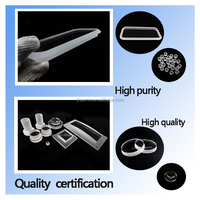 Fournisseur Vérifié Plaque de Quartz en Silice Fondue JGS1 JGS2 Qualité Optique Transparente aux UV Feuille Claire Fabricant OEM ODM