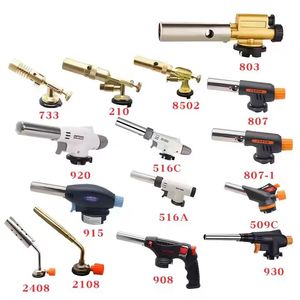 Hot-bán xách tay công suất cao Hàn ngọn đuốc màu xanh ngọn lửa bơm lại Windproof tay kim loại butan ngọn đuốc nhẹ hơn bút ngọn đuốc butan - Product Image 1