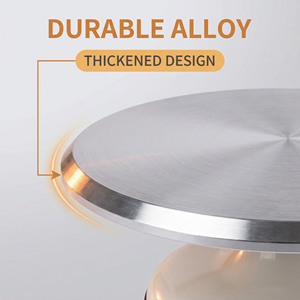 Base Giratoria Profesional de Aluminio <span class=keywords><strong>para</strong></span> Decoración de Pasteles, con Rodamientos de Bolas, Antideslizante, de 12 Pulgadas y 360 Grados - Product Image 5