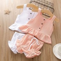 Vente Flash : Ensemble 2 Pièces d'Été en Coton 100% de Haute Qualité avec Appliques, Vêtements et Accessoires pour Bébés et Tout-Petits, Motif Dessin Animé