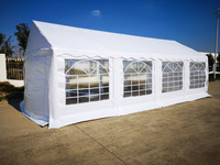 Carpa para fiestas, eventos y bodas con estructura de acero galvanizado de gran envergadura, tela de PVC o PE, impermeable para las cuatro estaciones