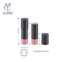 Emballage cosmétique personnalisé avec logo, conteneur vide en plastique rond pour fond de teint et anticernes, OEM/ODM