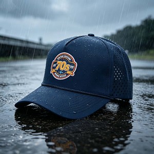 Casquette de sport d'extérieur respirante à séchage rapide, non structurée, à 6 panneaux, avec logo brodé personnalisé - Product Image 3