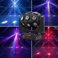 18 pièces de lumière matricielle LED DMX512 KTV 230W CRI 80, contrôle du son par flash, faisceau de scène laser, tête rotative et oscillante colorée