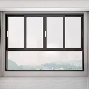 <span class=keywords><strong>Finestre</strong></span> Scorrevoli in Lega di Alluminio Resistenti agli Urti con Griglia per Camere d'Albergo Moderne e Cucine, Doppio Vetro Temperato Trasparente Scorrevole - Product Image 2
