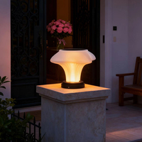 Lampu Pilar LED Tenaga Surya dari Baja Tahan Karat untuk Taman Lanskap Luar Ruangan dengan Remote Control