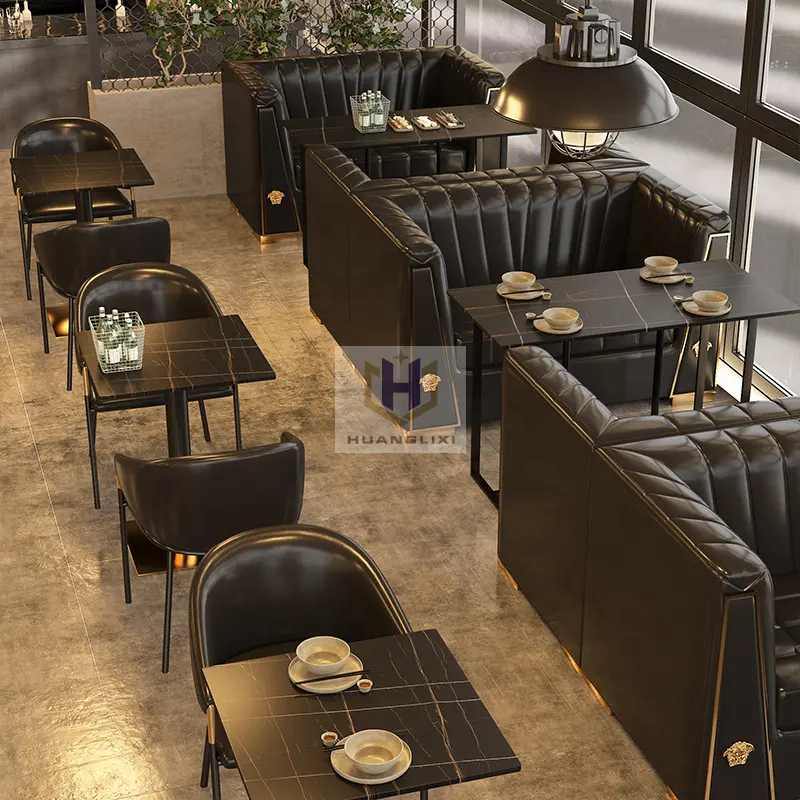 Meubles de pub et de restaurant commercial restauration rapide café boutique restaurant stand salle à manger chaise et tables de restaurant à vendre