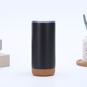 Taza de Viaje de Acero Inoxidable de Doble Capa con Aislamiento al Vacío de 16 oz: Base de Corcho Antideslizante, Tapa a Presión de un Clic a Prueba de Fugas - Product Image 6