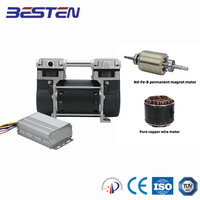 DC12V 24V 48V compresseur d'air sans huile 2L 3L 5L générateur d'oxygène aimant Permanent moteur sans balais silencieux véhicule Air pour gaz