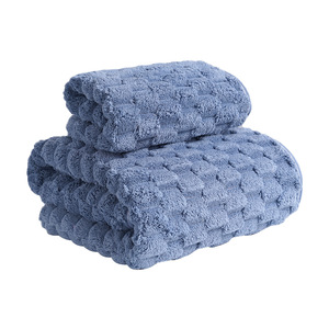 Cloud Fleece Coral Fleece <b>Towel</b> <b>Set</b> 75x35cm 140x70cm Thick Soft Absorbent Solid Color Home <b>Bath</b> <b>Towels</b> - Product Image 3