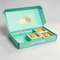 Boîte à biscuits la plus vendue avec séparateurs, pour gâteaux, donuts, sushis, pâtisseries, boulangerie, emballage personnalisé pour biscuits et brownies avec inserts