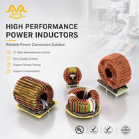 Bobine d'inductance toroïdale à noyau Fe-Si haute intensité pour onduleur automobile, filtre d'alimentation UPS PFC