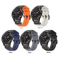 Nouveau modèle de bracelet en caoutchouc fluoré de 22 mm et 26 mm avec boucle à ardillon, design de luxe, pour montres connectées sportives Garmin Fenix 5, 6X, 7X et autres générations