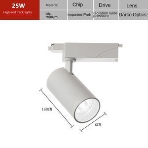 Projecteur LED sur rail 6000K lumière du jour, Ra90, faisceau réglable, intensité variable, IP20, pour affichage commercial, durée de vie 30000 heures, garantie 3 ans - Product Image 4
