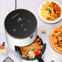 Friteuse à air miniature domestique à double hélice avec contrôle de la torsion, différentes réglages de température peuvent être définis pour une durée fixe