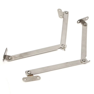 Stainless Steel <b>Light</b> Gray Modern Simple Double-Fold Support Rod Cabinet Door <b>Pull</b> <b>Handle</b> Movable Shelf Bracket Folding <b>Pull</b> - Product Image 4