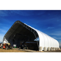 Tentes Hangar d'Aviation Extérieures Modernes, Structures de Stockage de Marchandises, Tissu Imperméable et Ignifuge pour Entrepôts et Maintenance d'Avions