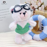 Costume de poupée ours en peluche créatif à faire soi-même, combinaison verte, maillot de bain, jouet en peluche mignon pour remplacer les vêtements
