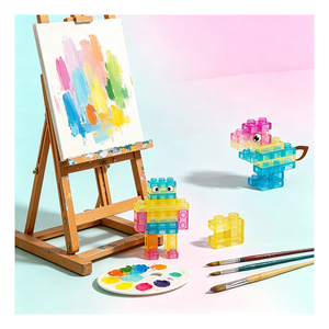 Cubes transparents élastiques pour enfants, jouet d'assemblage pour l'éducation précoce, développement de la coordination, de l'imagination et des compétences en maternelle - Product Image 3