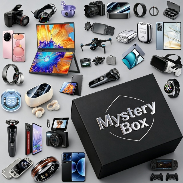 2-Pieces Surprise Items Novelty Electronics Random Mobile Phones Smartwatch Earphone Lucky Mystery Box Christmas Festival Gift