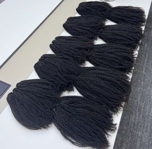 Bundle Top Bundle <span class=keywords><strong>Afro</strong></span> 4 b4c con <span class=keywords><strong>extension</strong></span> per capelli umani ricciolite a doppio pescato Full Virgin cambogiano - Product Image 3