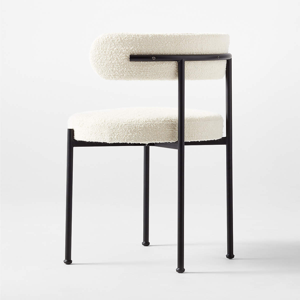 indoor table and chairs dining room furniture boucle ivory dining chair