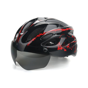 נגד התנגשות PC רכיבה קסדה משולבת goggle רכיבה על אופניים קסדה mtb אופניים בטיחות יוניסקס קסדה - Product Image 3