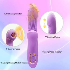 XLN Clit Sucker Vibrator G-spot <span class=keywords><strong>Dildo</strong></span> Stotende Clitoris Stimulator Zuigen voor Vrouwen Volwassen Speelgoed USB Oplaadbaar Waterdicht - Product Image 5