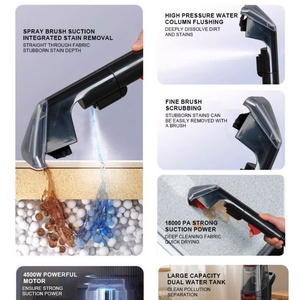 Aspiradora Multifuncional para Alfombras, Pisos Duros y Sofás, de Secado Rápido, OEM/ODM, Eléctrica, Portátil, para el Hogar - Product Image 2