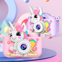 Mini HD Double enregistreur vidéo caméra pour enfant nouveau dessin animé jouet CMOS capteur d'imagerie parfait média cadeau pour enfants vacances plastique