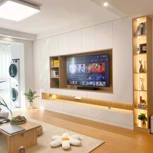 Meuble de salon, meuble TV, unité murale TV, meuble TV, design moderne avec armoire de rangement - Product Image 2