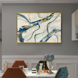 ภาพวาดสีน้ำมันนามธรรมพื้นผิวที่แสดงออกอย่างชัดเจนสำห<span class=keywords><strong>รับ</strong></span>ห้องนั่งเล่นนำเสนอรูป<span class=keywords><strong>แบบ</strong></span>ของเหลวและสีที่กลมกลืนกัน - Product Image 6