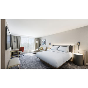 Proveedor de muebles de <span class=keywords><strong>hotel</strong></span> Crown <span class=keywords><strong>Plaza</strong></span> Juegos de habitaciones de invitados de madera modernos Muebles de hospitalidad personalizados para Hoteles de negocios - Product Image 4