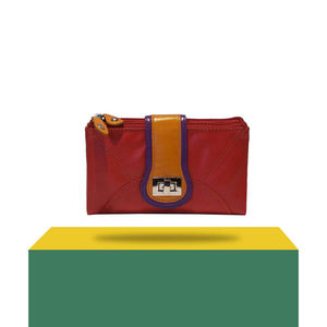 Handmade <b>Ladies</b> Clutch Purse Genuine Leather Multi Design Zipper Lock Closure <b>Wallet</b> Style for Office Daily Use and Casual Use - Product Image 1