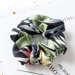 Chouchous élastiques en mousseline de soie à imprimé fleurs, chouchou pour cheveux pour filles, vente en gros, pièces - Product Image 5