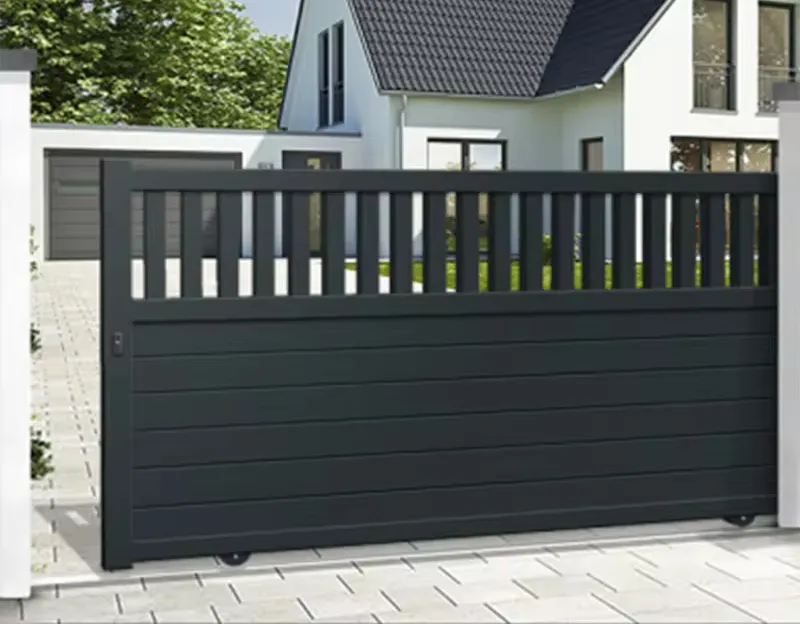 Precio barato Metal Main Front Gates Design House Outdoor Driveway Puerta corredera de aluminio automática para la venta