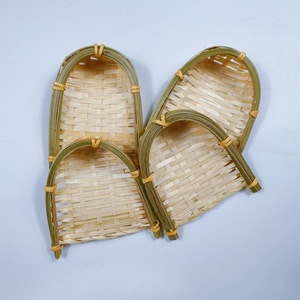 Panier de tri en bambou tressé, petit, miniature, portable, pour décoration, maison, bureau, art mural, accessoire de photographie - Product Image 2