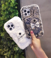 Coque de téléphone portable en TPU souple et moelleuse, antichoc, avec protection d'écran et support anneau motif dessin animé