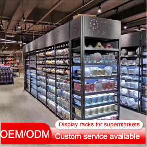 Estanterías de supermercado al por mayor, expositor de cuatro pilares, estanterías de supermercado, góndola de una cara y góndola tipo isla para <span class=keywords><strong>ferretería</strong></span> - Product Image 3