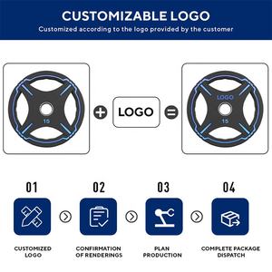 Discos de Pesas de Gimnasio Comerciales con Logotipo Personalizado OKPRO, Discos de Pesas de Uretano al por Mayor - Product Image 5