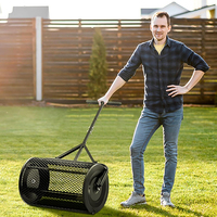 JH-Mech Épandeur de compost avec poignée en forme de T Épandeur de mousse de tourbe facile à assembler pour l'entretien de la pelouse et du jardin
