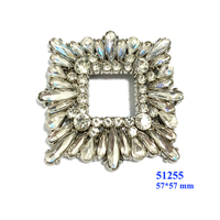 Accessoires de chaussures décoratifs pour femmes, boucle en alliage personnalisée, durable, brillante, avec strass