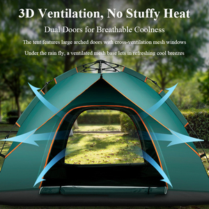 เต็นท์ป๊อปอัพอัตโนมัติ กันน้ำ กันลม ติดตั้งง่าย สำหรับแบ็คแพ็ค แคมป์ปิ้ง เดินป่า ท่องเที่ยวกลางแจ้ง - Product Image 2