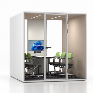 Cabina insonorizzata Mobile per conferenza Business negoziazione Piano silenziatore <span class=keywords><strong>camera</strong></span> per la riduzione del rumore uffici Pod Live Room - Product Image 2