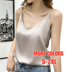 Débardeurs pour femmes en polyester, col en V, respirants, sans manches, imprimés, en tissu peigné, décontractés, style corset, tailles S-XXL - Product Image 3