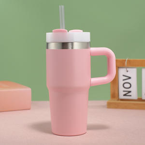 Venta al por mayor de tazas de doble pared con aislamiento al vacío para niños de 14oz Mini vaso de acero inoxidable con asa - Product Image 6