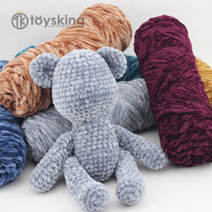 TK all'ingrosso simpatico regalo per bambini all'uncinetto <span class=keywords><strong>Amigurumi</strong></span> peluche orsacchiotto 100% giocattoli lavorati a maglia fatti a mano portachiavi - Product Image 2